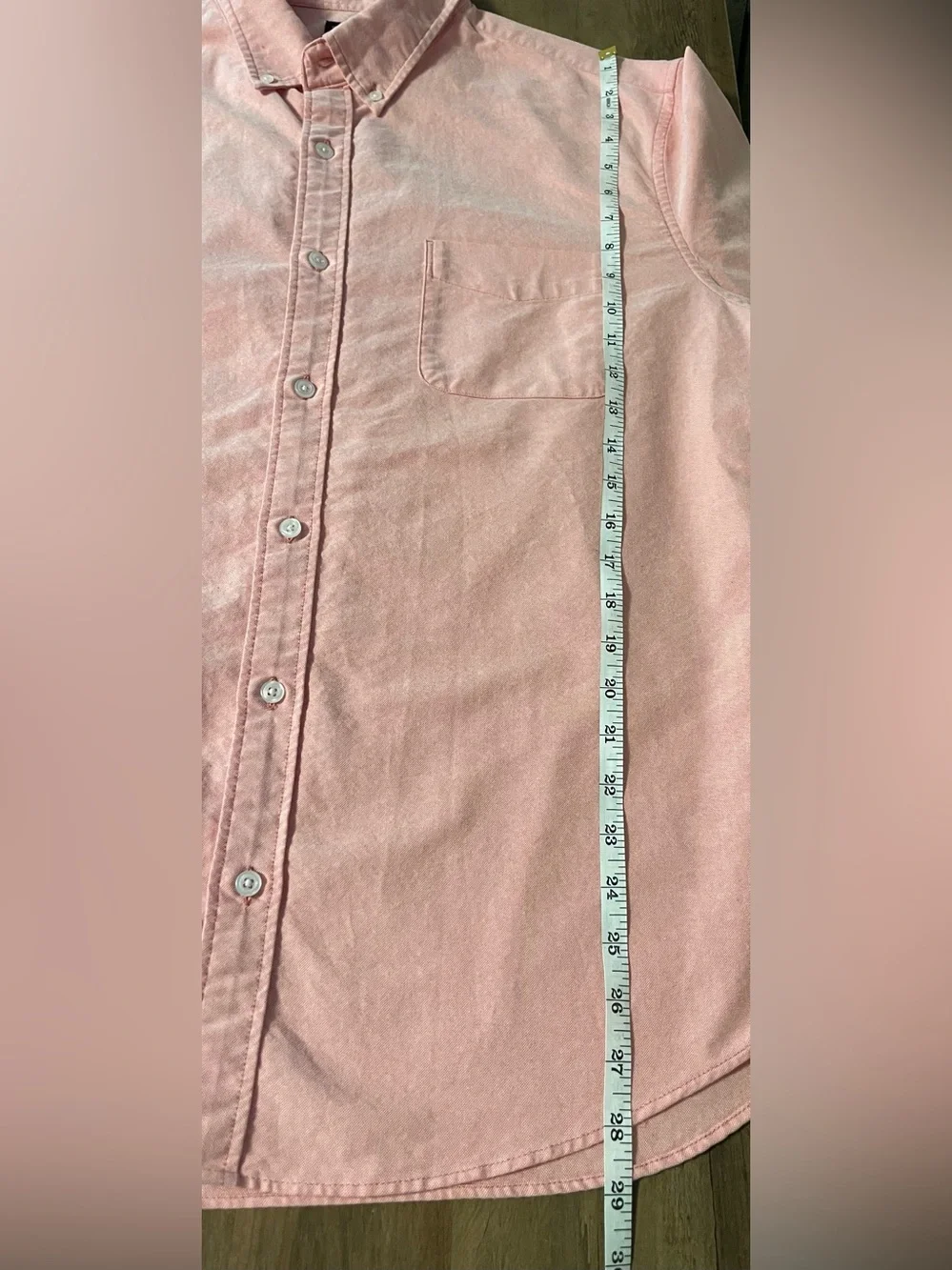 J.Crew Flex Mens XL Salmon Pink Oxford Button Down Shirt Long Sleeve